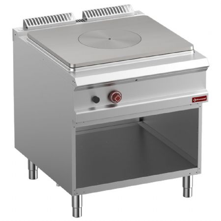 Fourneau profondeur 900 taque coup de feu gaz avec armoire ouverte - Diamond - G9/TA8-N