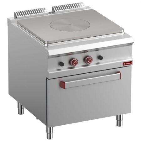 Fourneau profondeur 900 taque coup de feu sur four gaz 1 brûleur - Diamond - G9/TF8-N
