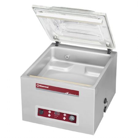 Machine Sous Vide chambre 420x370x135 mm, 16 m³/h, barre de soudure 420 mm - Diamond Promo - GA-104/S