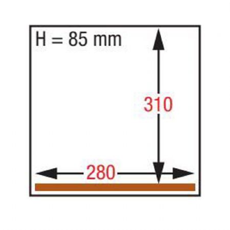 Machine sous vide professionnelle à poser, barre de soudure 280 mm, 317x438x293 mm - Diamond - GA-80P/S