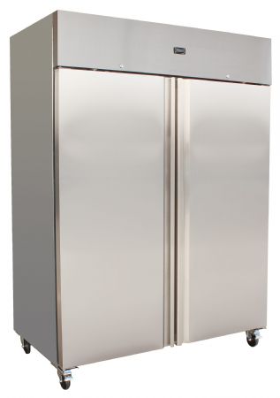 Armoire réfrigérée négative inox 2 portes pleines, 1300 L, classe énergétique B, classe climatique 5 - l2g - GA1410BT