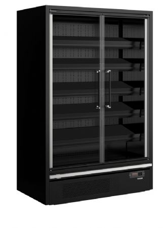 Vitrine rfrigre 2 portes vitres -1C / +5C capacit 805 L noire
