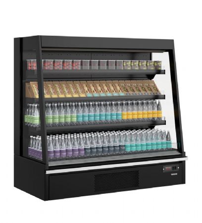 Vitrine rfrigre ouverte avec rideau de nuit, plage -1C / +5C et capacit 360 L