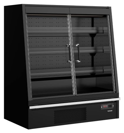 Vitrine murale de supermarché réfrigérée noire positive - Tefcold - Galaxy+ GPL14FGD Black Vitrine murale de supermarché réfrigérée noire positive - Tefcold - Galaxy+ GPL14FGD Black
