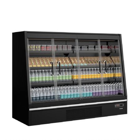 Vitrine rfrigre portes vitres -1C / +5C capacit 540L noire