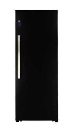 Cave  vins polyvalente  1 porte pleine noir - 204 bouteilles