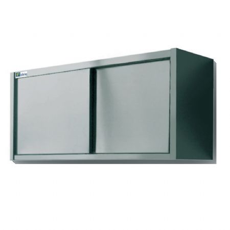 Armoire murale professionnelle inox avec portes coulissantes - 1700x400x700 mm