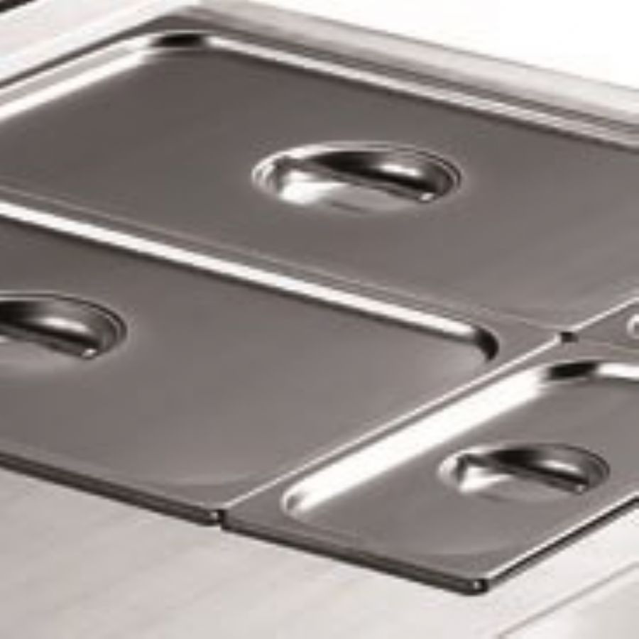 Bain marie gaz � poser 1 cuve GN1/1+ 2xGN1/4 - Profondeur 600mm