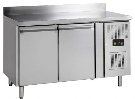 Réfrigérateur de comptoir GN1/1 - 2 portes inox 272 L -2 à +10 °C positive - Tefcold - GC72