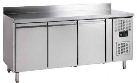 Réfrigérateur de comptoir GN1/1 - 3 portes inox 402 L -2 à +10 °C positive - Tefcold - GC73