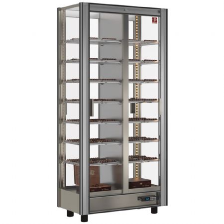Armoire chocolat traversante modulable 2 portes coulissantes vitrées, 860x530x1851 mm - Diamond - GCC-1/TR-R2 Armoire chocolat traversante modulable 2 portes coulissantes vitrées, 860x530x1851 mm - Diamond - GCC-1/TR-R2