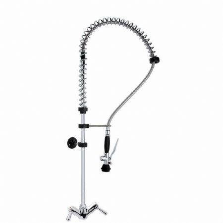 Robinetterie professionnelle pour plonge cuisine 2 voies avec douchette ergonomique - Eratos - GD-2