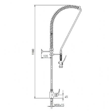 Robinetterie professionnelle pour plonge cuisine - Eratos - GD-M