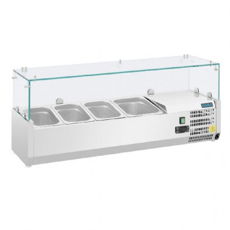 Saladette à Poser avec capacité 3x GN 1/3 et 1x GN 1/2 positive - Polar - GD875