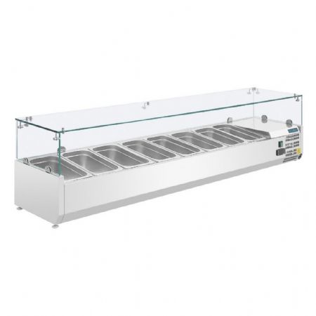 Saladette à Poser 8 bacs GN 1/3 positive - Polar - GD877