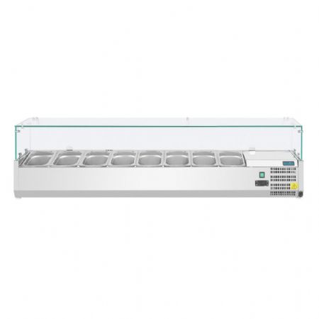 Saladette à Poser 8 bacs GN 1/3 positive - Polar - GD877
