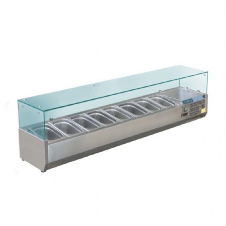 Saladette à Poser 8 bacs GN 1/3 positive - Polar - GD877 Saladette à Poser 8 bacs GN 1/3 positive - Polar - GD877