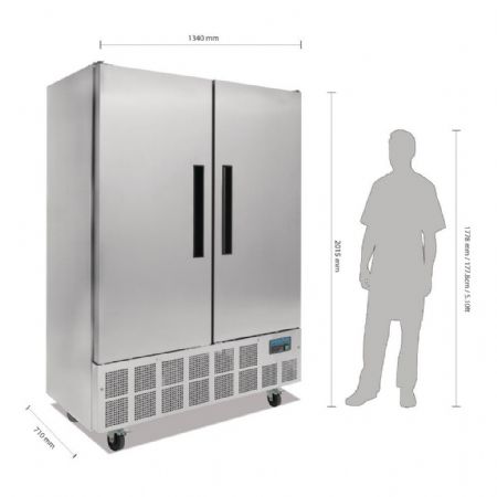 Armoire réfrigérateur positive professionnelle 2 portes 960 L - Polar - GD879