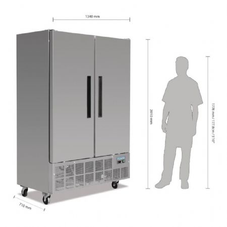 Armoire congélateur professionnelle 2 portes 960 L - Polar - GD880