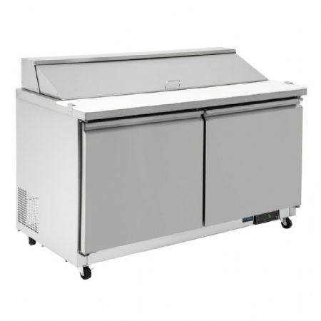 Saladette réfrigérée positive 527 L 2 portes 16 x GN 1/6 - Polar - GD883