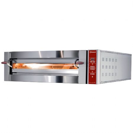 Four à pizza professionnel triphasé 1 chambre 6 pizzas diamètre 350 mm - Diamond - GDX6/35-DP Four à pizza professionnel triphasé 1 chambre 6 pizzas diamètre 350 mm - Diamond - GDX6/35-DP