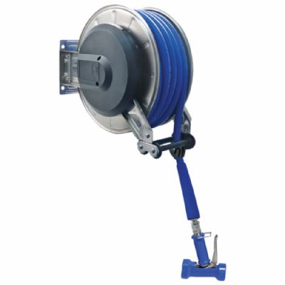 enrouleur de tuyaux avec douchette, 15 m, raccord 1/2