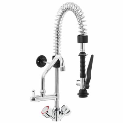 Douche vaisselle sur robinet monotrou avec bec orientable raccord 3/8 Douche vaisselle sur robinet monotrou avec bec orientable raccord 3/8