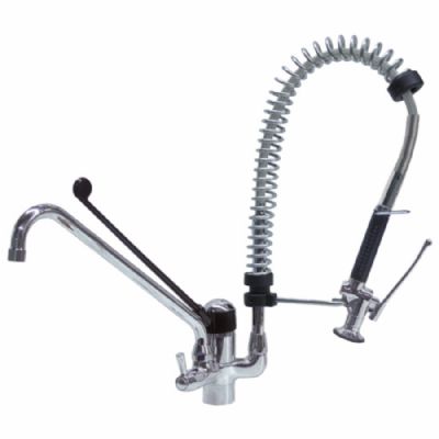 Douche vaisselle mitigeur monotrou à levier long - avec connexion 1/2 Douche vaisselle mitigeur monotrou à levier long - avec connexion 1/2