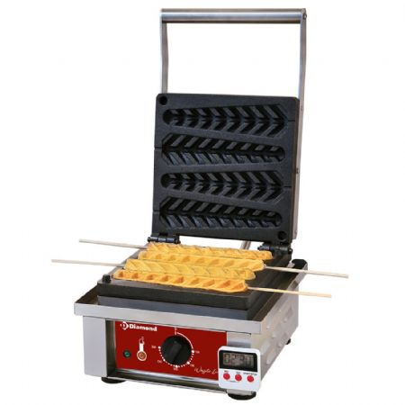 Gaufrier électrique 4 pièces sur bâtonnet avec minuterie - Diamond Promo - GE-4X/EN