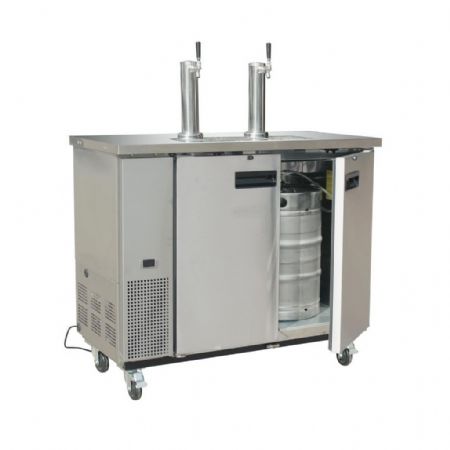Distributeur de bière en fût à tirage direct 2 fûts 2 robinets - Polar - GE633