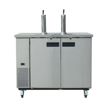 Distributeur de bière en fût à tirage direct 2 fûts 2 robinets - Polar - GE633