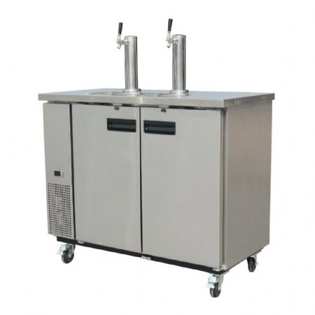 Distributeur de bière en fût à tirage direct 2 fûts 2 robinets - Polar - GE633