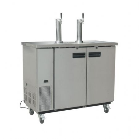 Distributeur de bière en fût à tirage direct 2 fûts 2 robinets - Polar - GE633