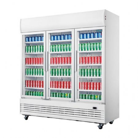 Vitrine murale de Supermarché positive 3 portes 1300 L 1560 mm - Polar - GE769