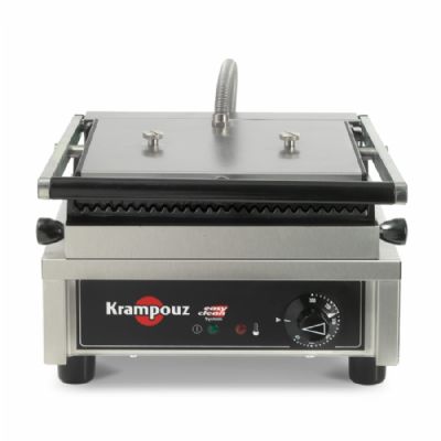 Grill panini professionnel surface 260x230 mm avec plaques striée et lisse Grill panini professionnel surface 260x230 mm avec plaques striée et lisse