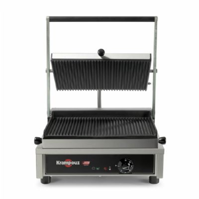 Grill de contact professionnel avec plaques striées - 350x230 mm Grill de contact professionnel avec plaques striées - 350x230 mm