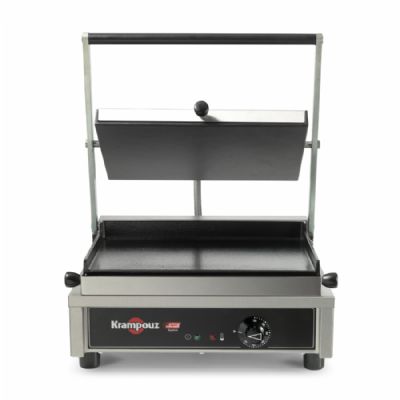 Grill de contact professionnel avec plaque lisse à poser - 350x230 mm Grill de contact professionnel avec plaque lisse à poser - 350x230 mm