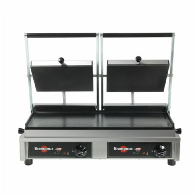 Grill de contact professionnel double plaques lisses - 520x230 mm Grill de contact professionnel double plaques lisses - 520x230 mm
