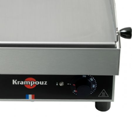 Plancha professionnelle électrique à poser inox lisse 1 zone 34 x 64 cm 3,6 kW - Krampouz - GECIK2OA00