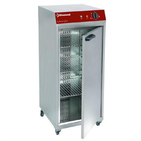 Armoire chauffante de maintien en température ventilée 1 porte 60 assiettes 3 grilles sur roues - Diamond Promo - GEMMA60/V