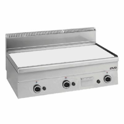 Plaque  snacker  gaz surface lisse chrome  poser - largeur 1000mm et profondeur 600mm