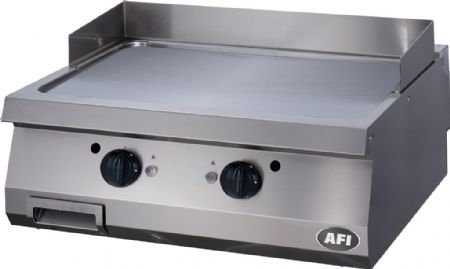 Plaque  snacker  gaz lisse  poser - profondeur 700mm - 800x700x280 mm