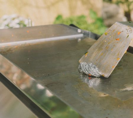 Plancha professionnelle gaz à poser inox lisse 1 zone 34 x 64 cm 4,5 kW - Krampouz - GGCIR2AA-AA-00