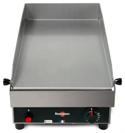 Plancha professionnelle gaz à poser inox lisse 1 zone 34 x 64 cm 4,5 kW - Krampouz - GGCIR2AA-AA-00