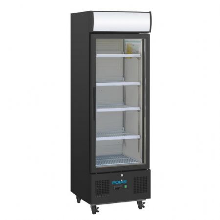 Armoire à Boissons positive 218 L noire avec caisson lumineux - Polar - GH426 Armoire à Boissons positive 218 L noire avec caisson lumineux - Polar - GH426