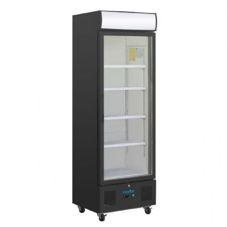 Armoire à Boissons positive 368 L noire avec caisson lumineux - Polar - GH427 Armoire à Boissons positive 368 L noire avec caisson lumineux - Polar - GH427