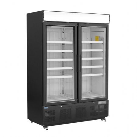 Vitrine murale négative de supermarché 2 portes 920 L 1370 mm - Polar - GH429 Vitrine murale négative de supermarché 2 portes 920 L 1370 mm - Polar - GH429