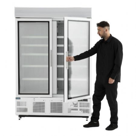 Armoire réfrigérée négative 2 portes vitrées 920 L - Polar - GH507