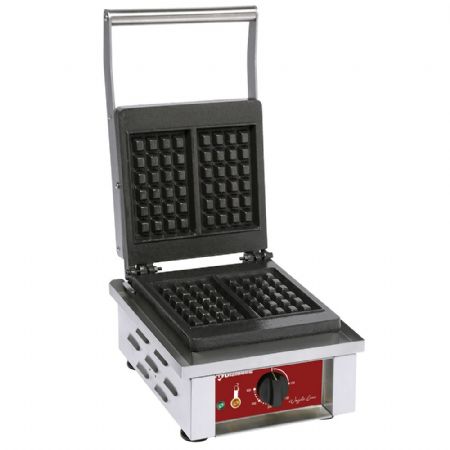 Gaufrier électrique 2 pièces type Liège 4x6, 1.5 kW - Diamond Promo - GL-4X6/N