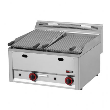 Grill pierre de lave à gaz double modèle sans base - 8,0 kW